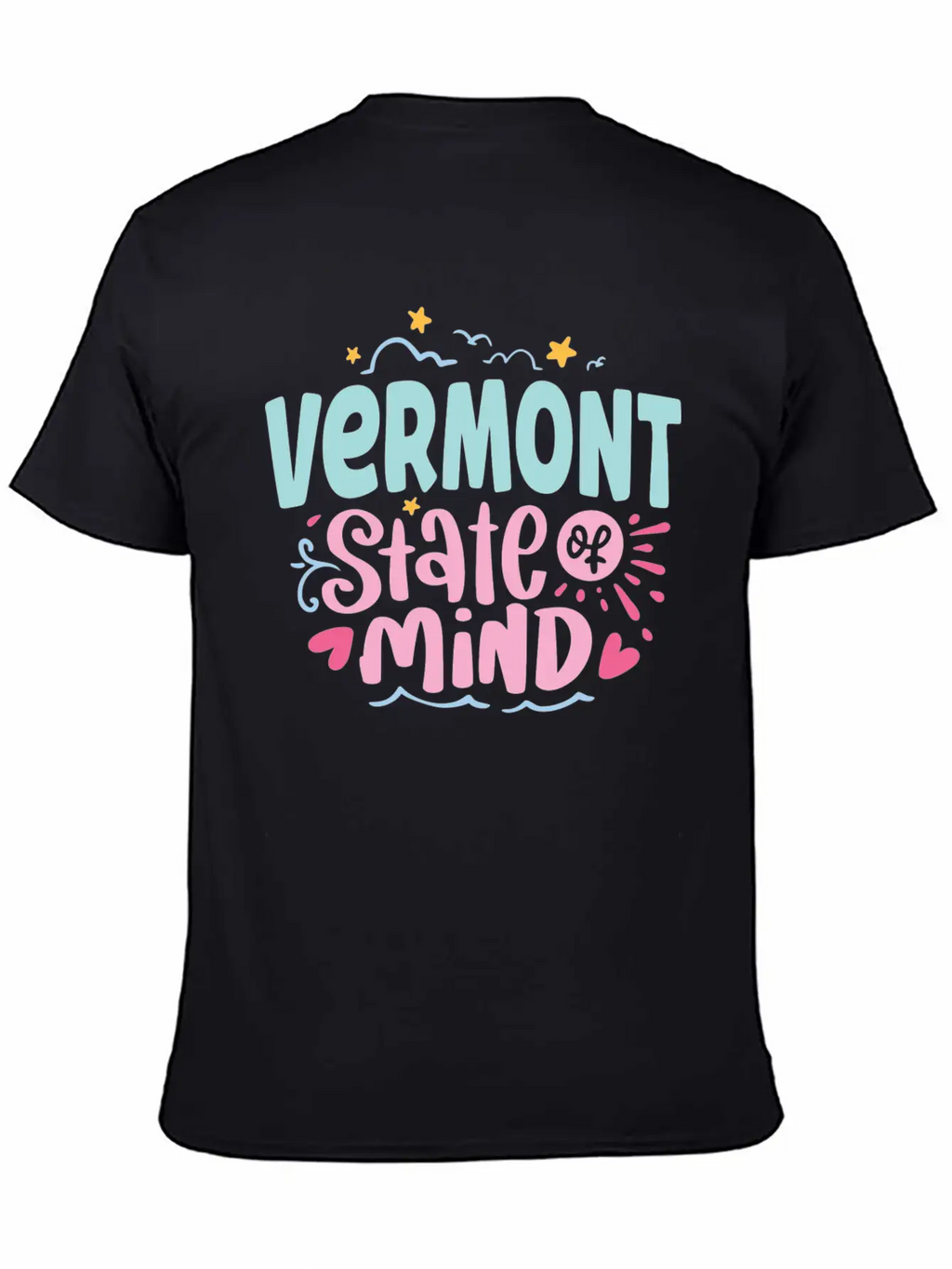 Vermont State Of Mind Breathable Soft Cotton T-Shirt – Timeless Casual Look