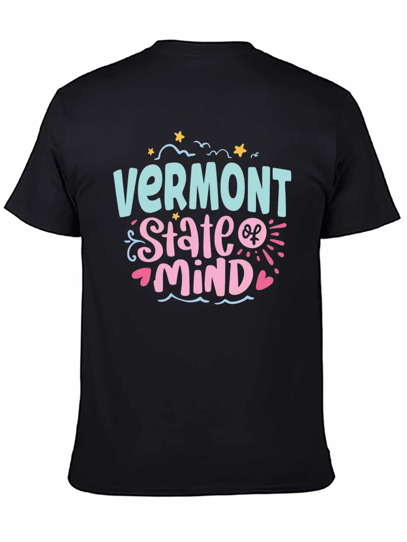 Vermont State Of Mind Breathable Soft Cotton T-Shirt – Timeless Casual Look