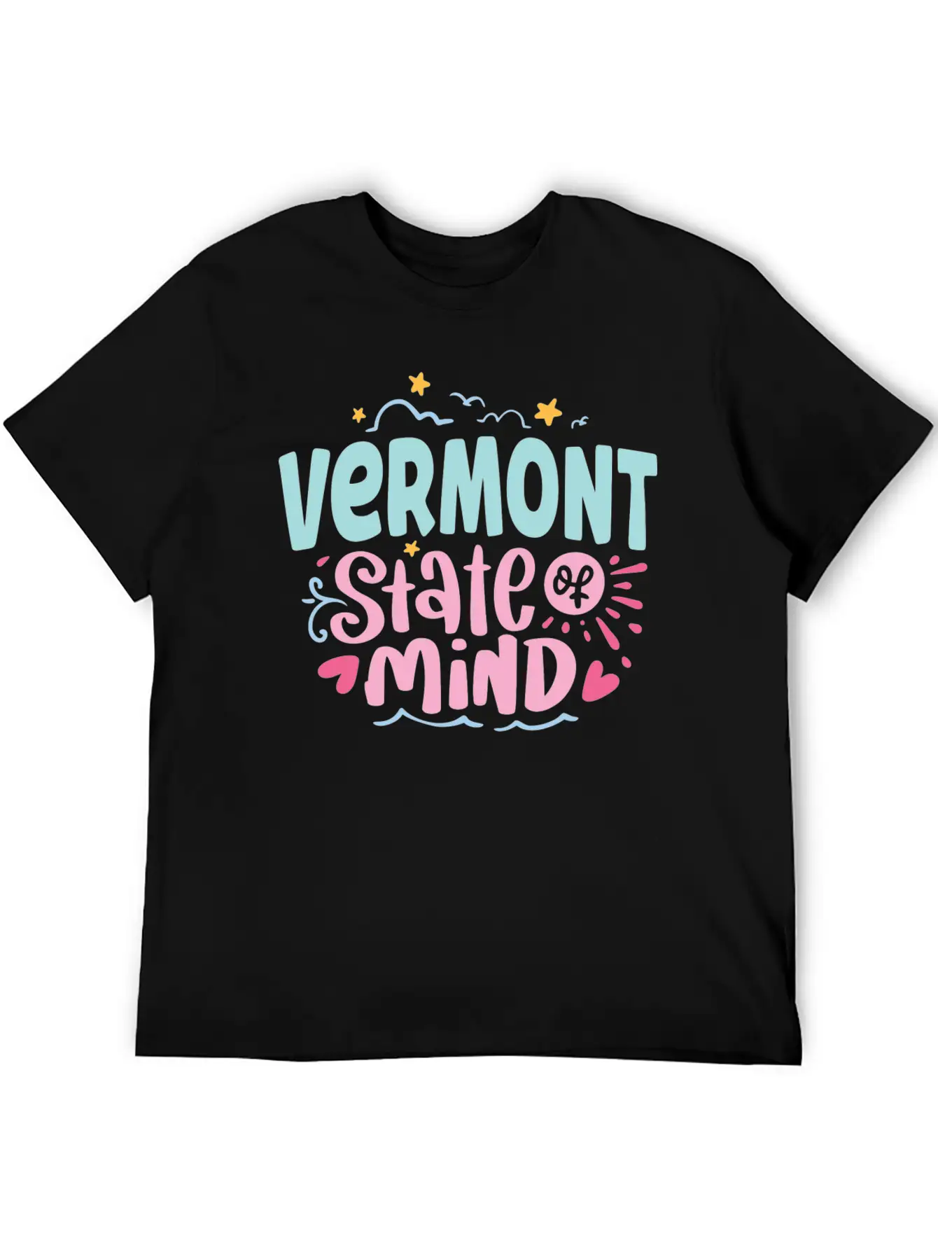 Vermont State Of Mind Breathable Soft Cotton T-Shirt – Timeless Casual Look