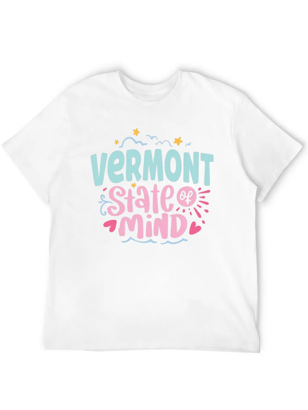 Vermont State Of Mind Breathable Soft Cotton T-Shirt – Timeless Casual Look