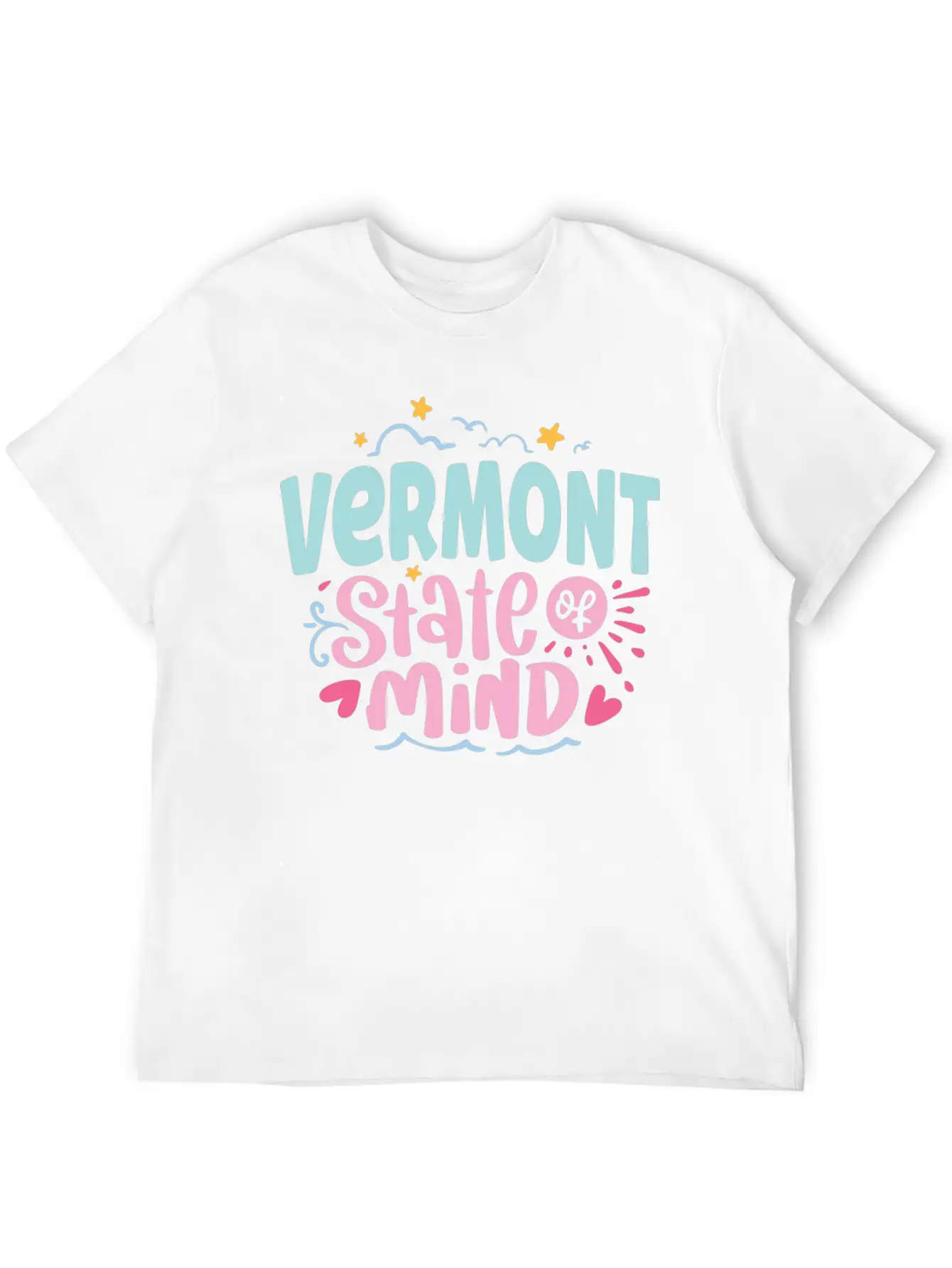 Vermont State Of Mind Breathable Soft Cotton T-Shirt – Timeless Casual Look