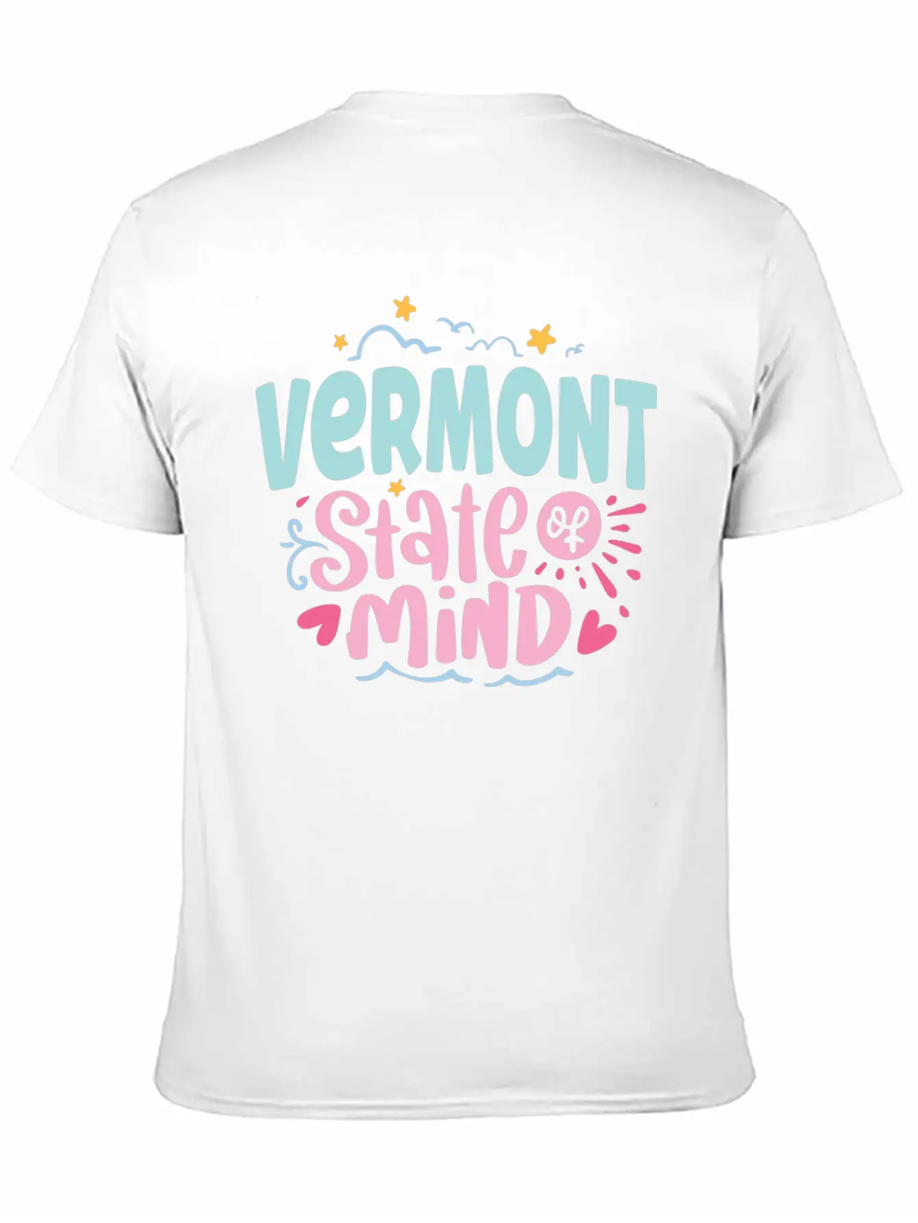 Vermont State Of Mind Breathable Soft Cotton T-Shirt – Timeless Casual Look