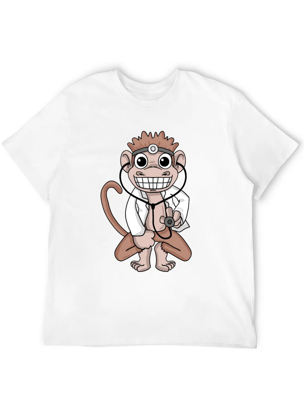 Vet Monkey Doctor Hospital Unisex Casual T-Shirt – Clean Design For Daily Comfort