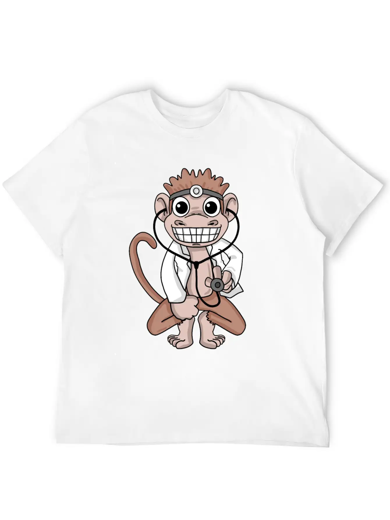 Vet Monkey Doctor Hospital Unisex Casual T-Shirt – Clean Design For Daily Comfort