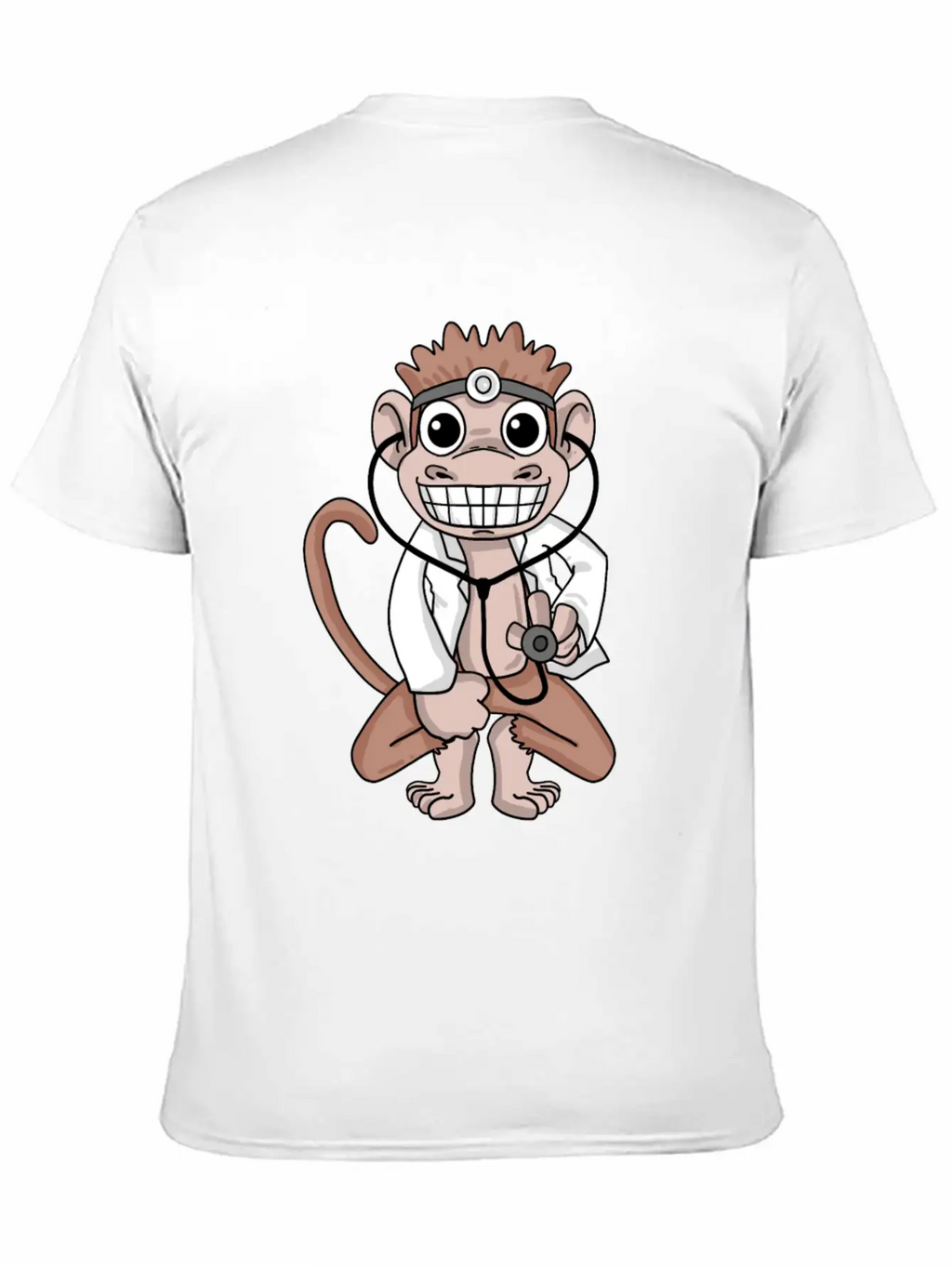 Vet Monkey Doctor Hospital Unisex Casual T-Shirt – Clean Design For Daily Comfort