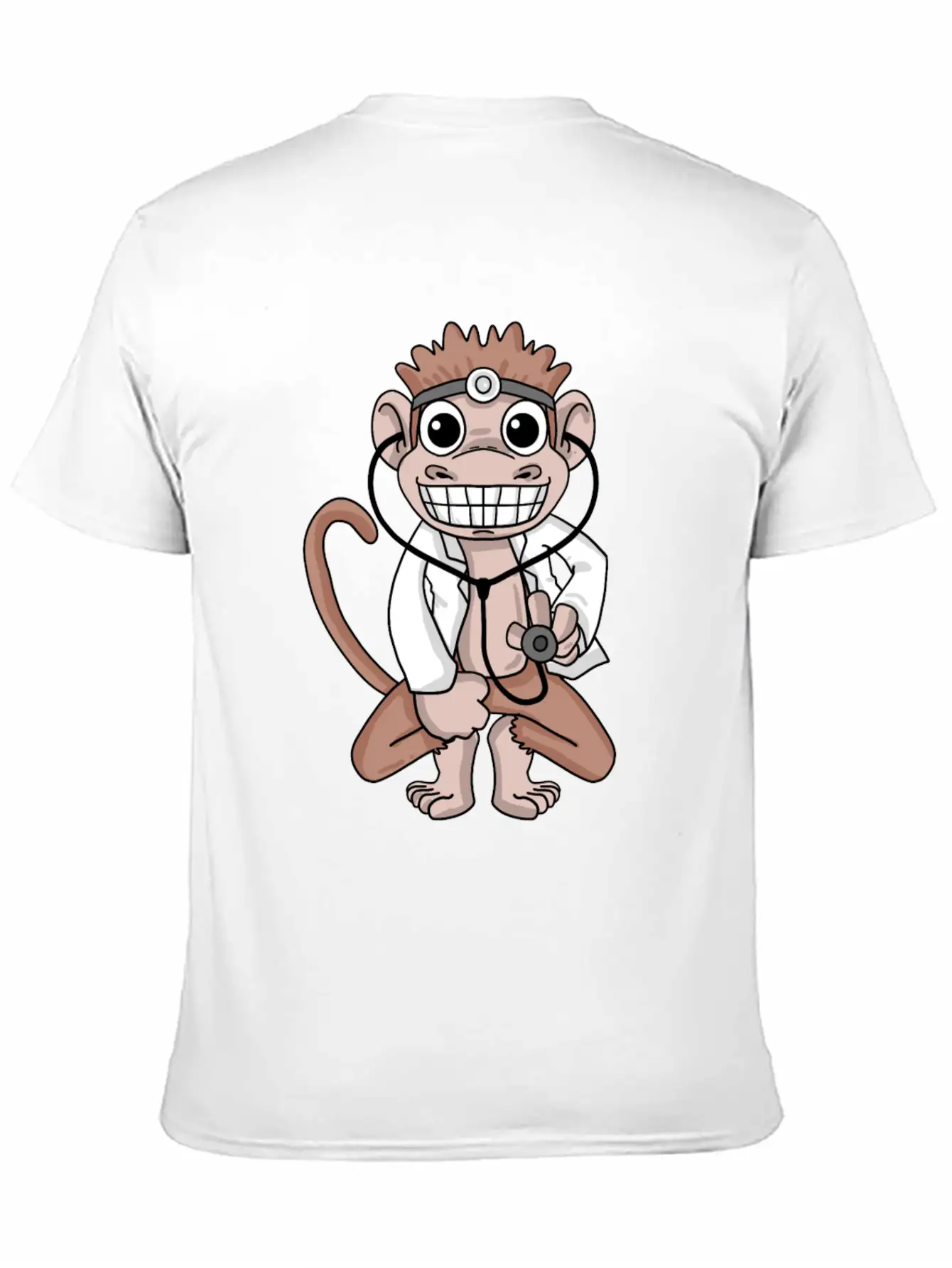 Vet Monkey Doctor Hospital Unisex Casual T-Shirt – Clean Design For Daily Comfort