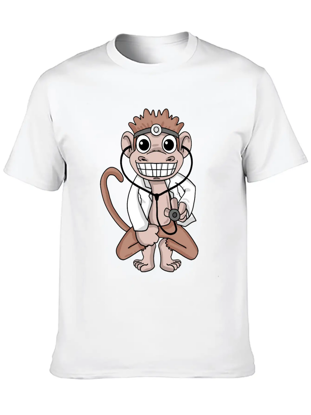 Vet Monkey Doctor Hospital Unisex Casual T-Shirt – Clean Design For Daily Comfort