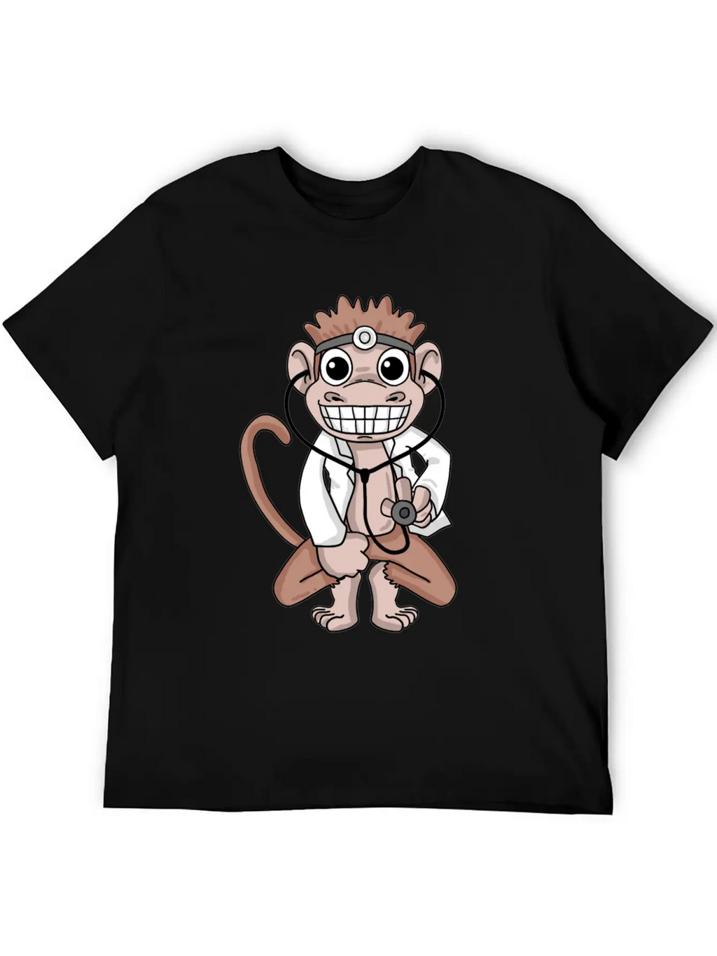 Vet Monkey Doctor Hospital Unisex Casual T-Shirt – Clean Design For Daily Comfort