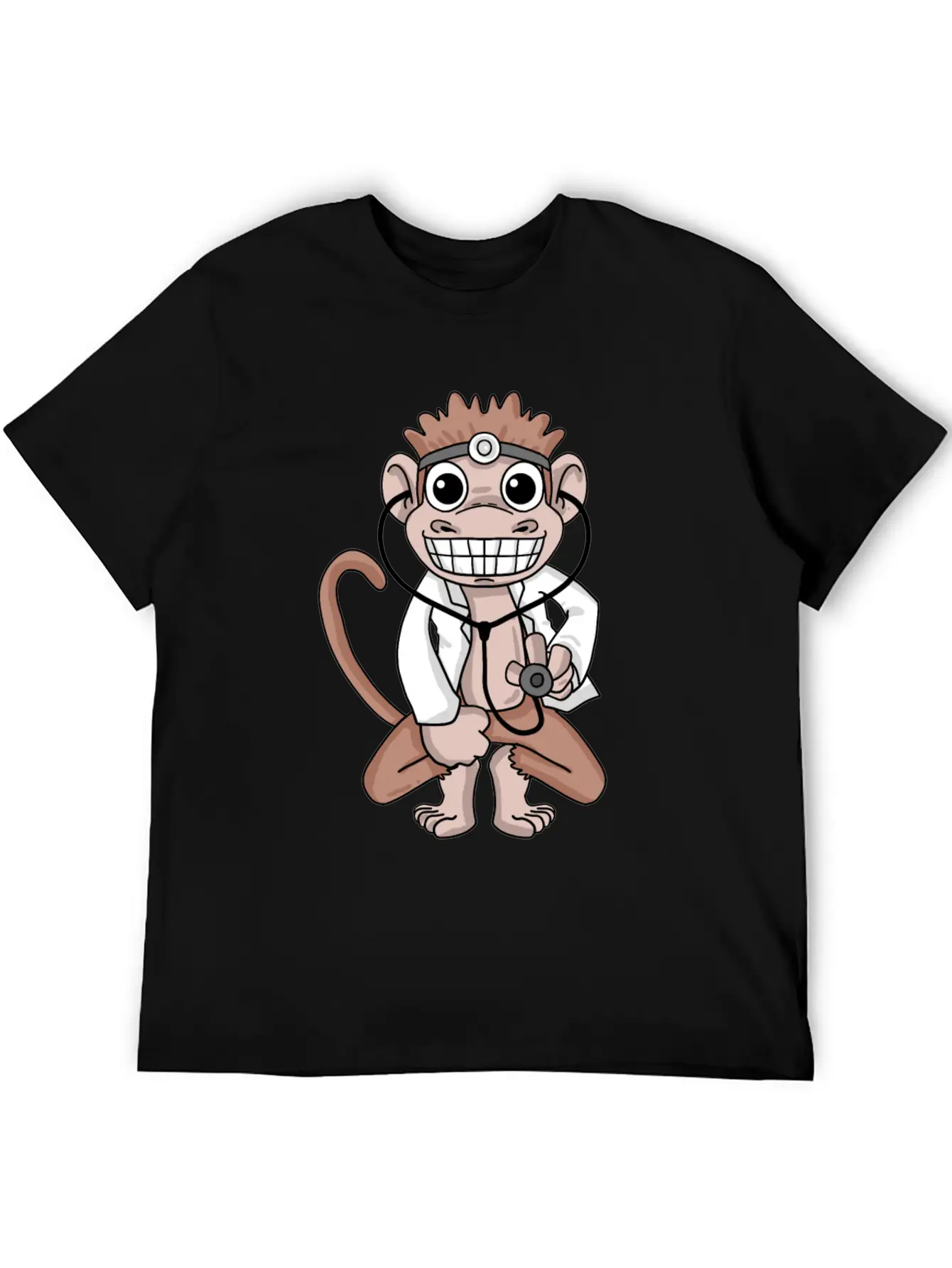 Vet Monkey Doctor Hospital Unisex Casual T-Shirt – Clean Design For Daily Comfort