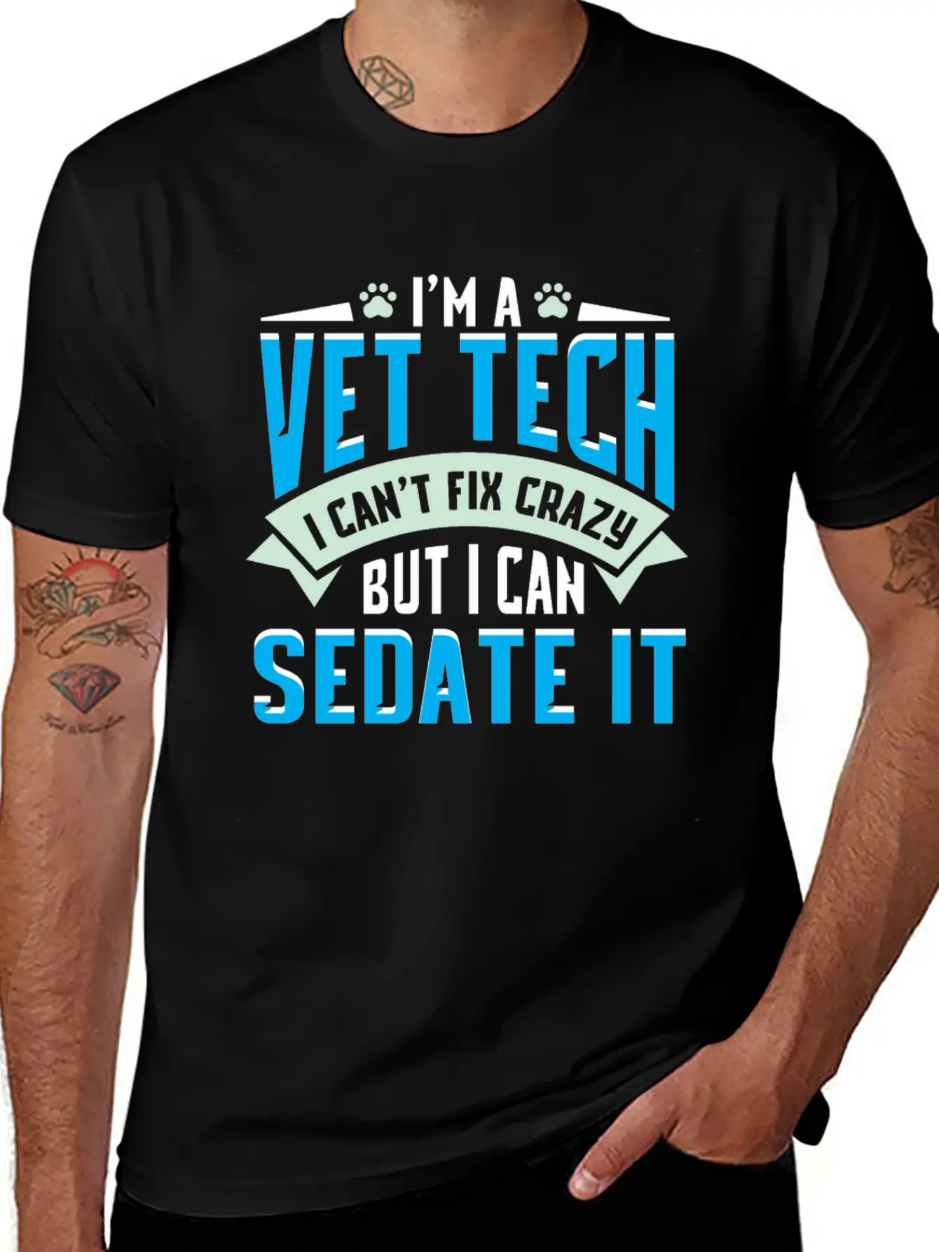 Vet Tech Gift Idea - Funny Veterinarian Saying Essential Cotton Tee For Daily Outfits – Unisex Style