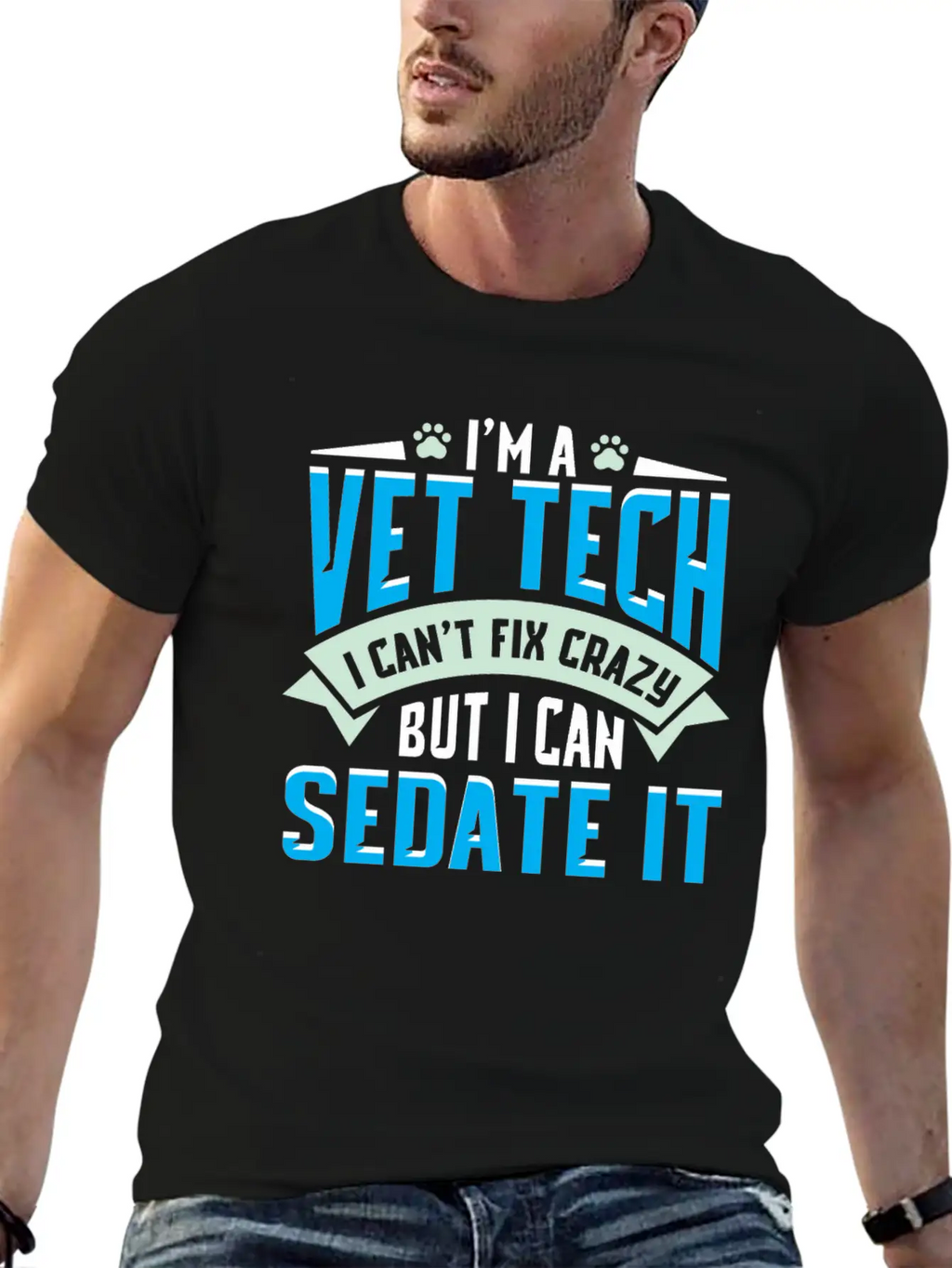 Vet Tech Gift Idea - Funny Veterinarian Saying Essential Cotton Tee For Daily Outfits – Unisex Style