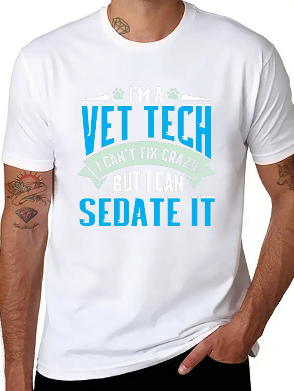 Vet Tech Gift Idea - Funny Veterinarian Saying Essential Cotton Tee For Daily Outfits – Unisex Style