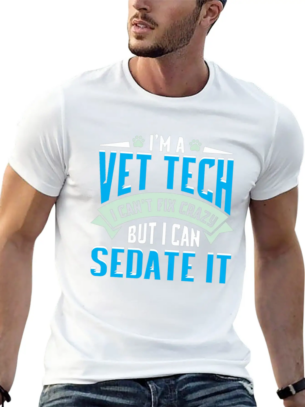 Vet Tech Gift Idea - Funny Veterinarian Saying Essential Cotton Tee For Daily Outfits – Unisex Style