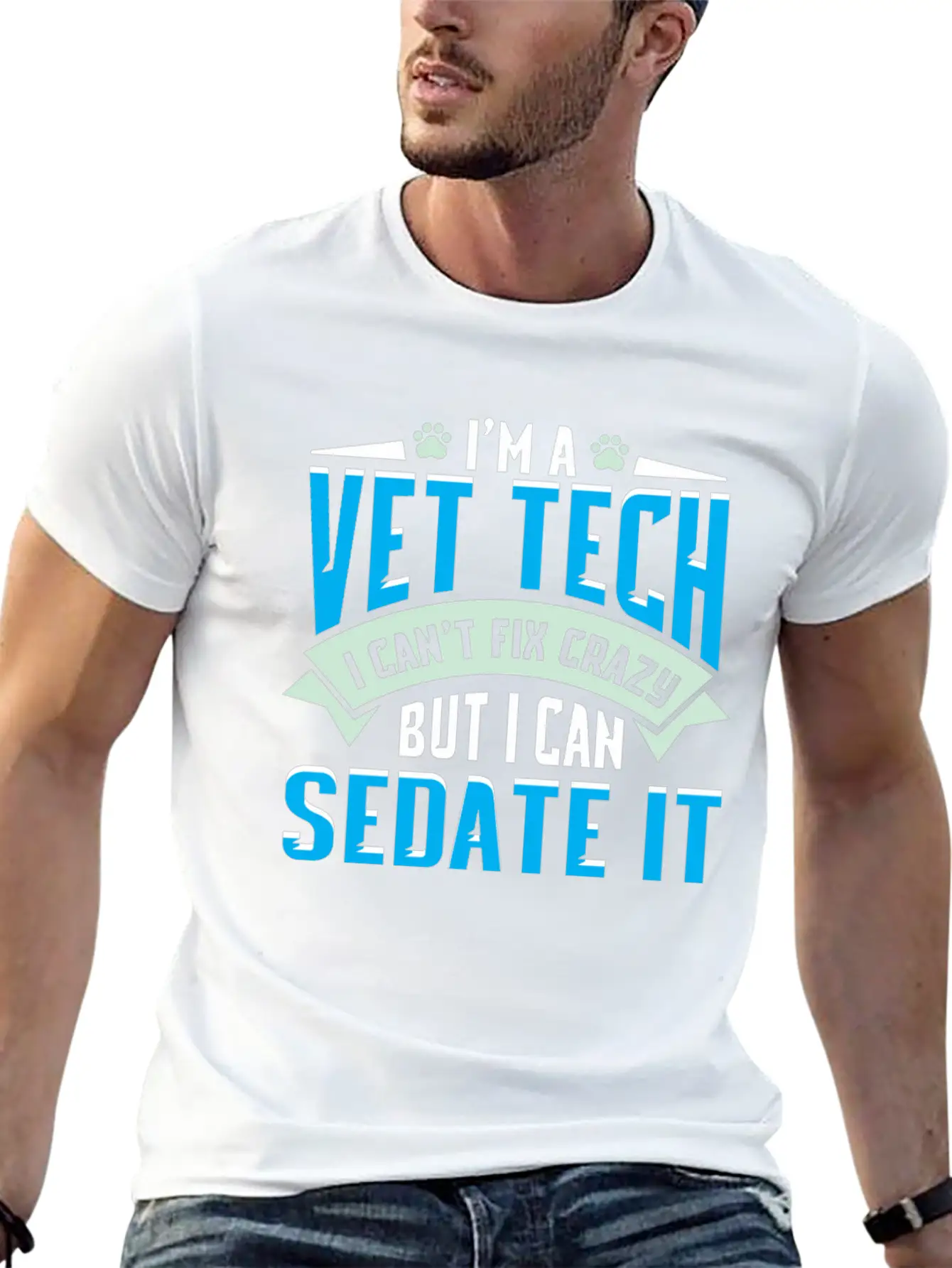 Vet Tech Gift Idea - Funny Veterinarian Saying Essential Cotton Tee For Daily Outfits – Unisex Style