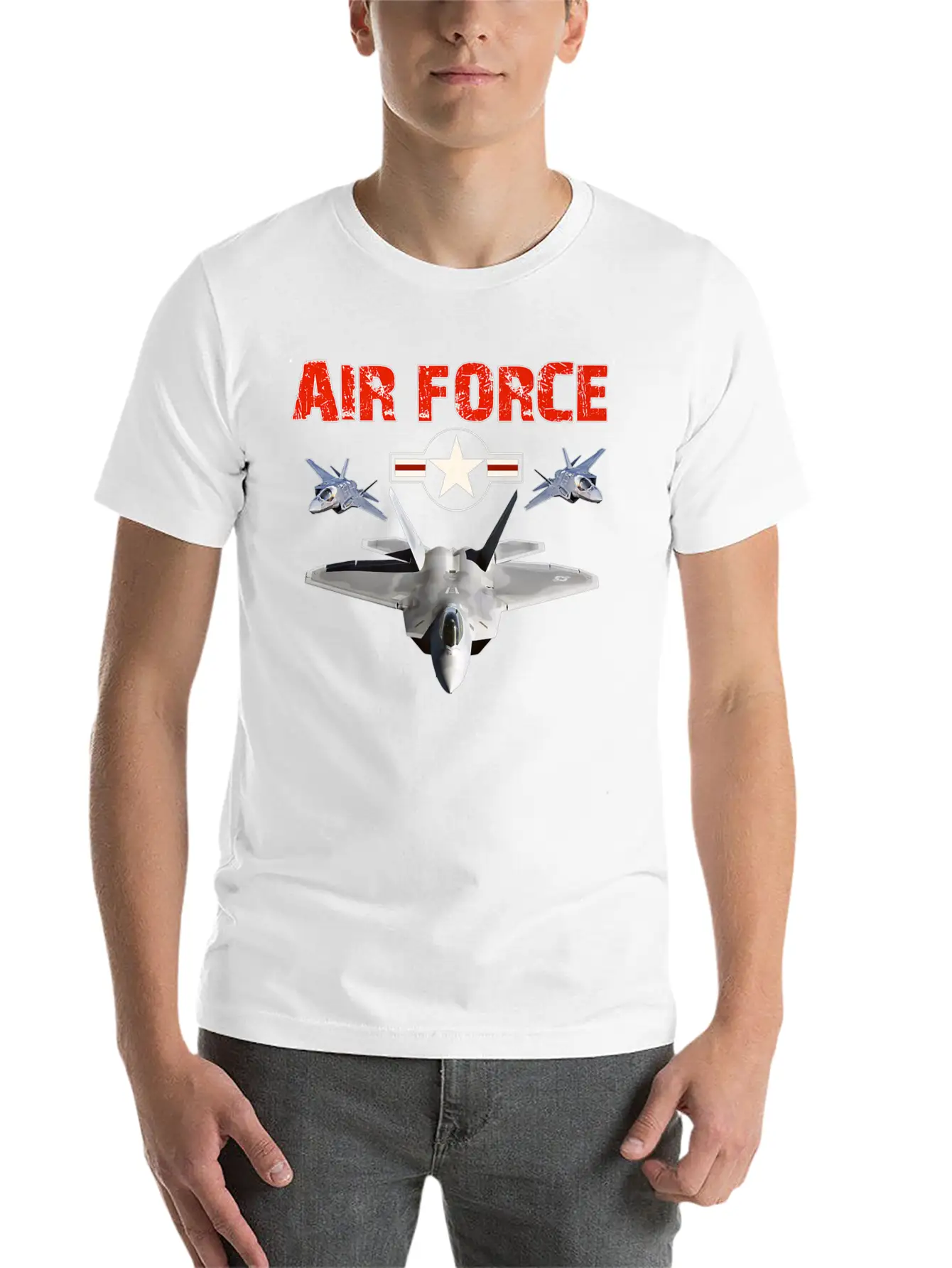Veteran Gift-Air Force Vintage Roundel Air Force V Breathable Soft Cotton T-Shirt – Timeless Casual Look