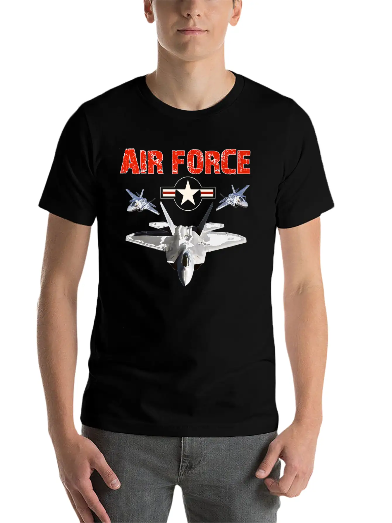 Veteran Gift-Air Force Vintage Roundel Air Force V Breathable Soft Cotton T-Shirt – Timeless Casual Look