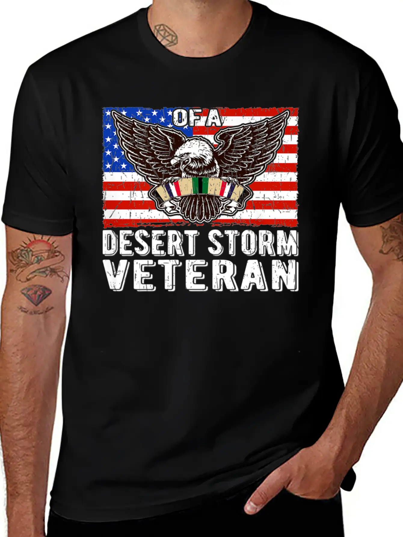Veteran Gift-Proud Brother Of A Desert Storm Veter Unisex Short Sleeve Soft Cotton T-Shirt – Casual Everyday Wear