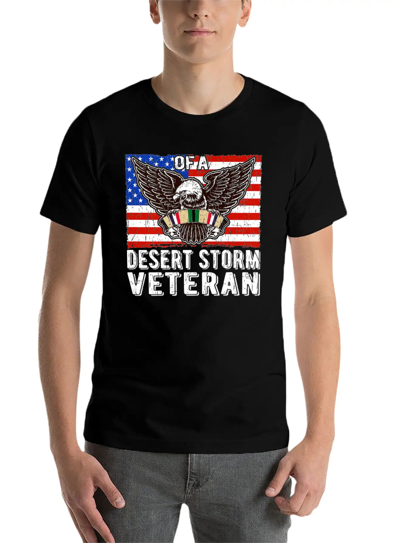 Veteran Gift-Proud Brother Of A Desert Storm Veter Unisex Short Sleeve Soft Cotton T-Shirt – Casual Everyday Wear