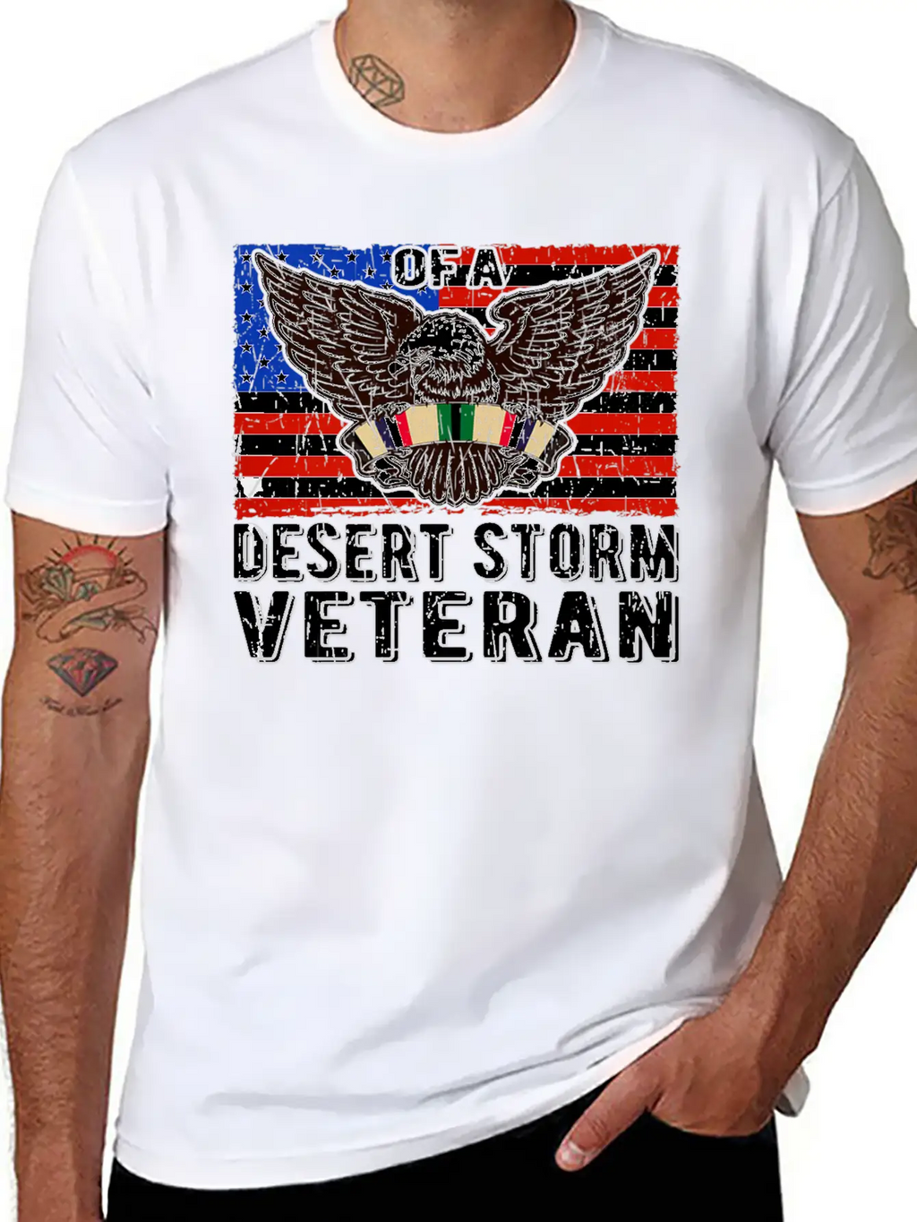 Veteran Gift-Proud Brother Of A Desert Storm Veter Unisex Short Sleeve Soft Cotton T-Shirt – Casual Everyday Wear