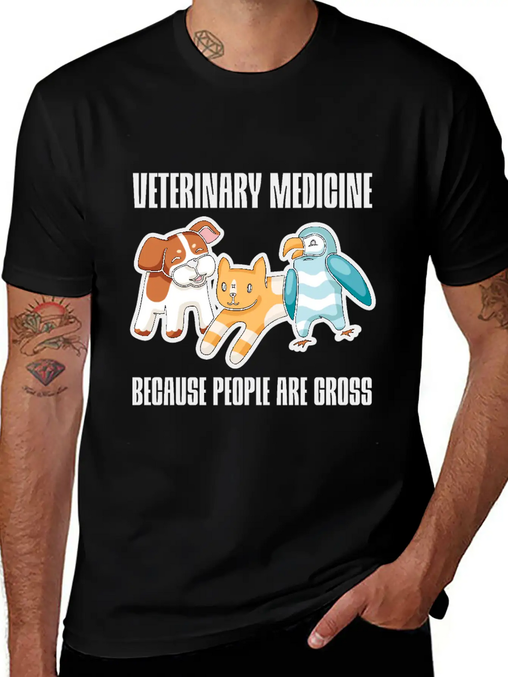 Veterinary Medicine Because People Are Gross 2 Essential Cotton Tee For Daily Outfits – Unisex Style