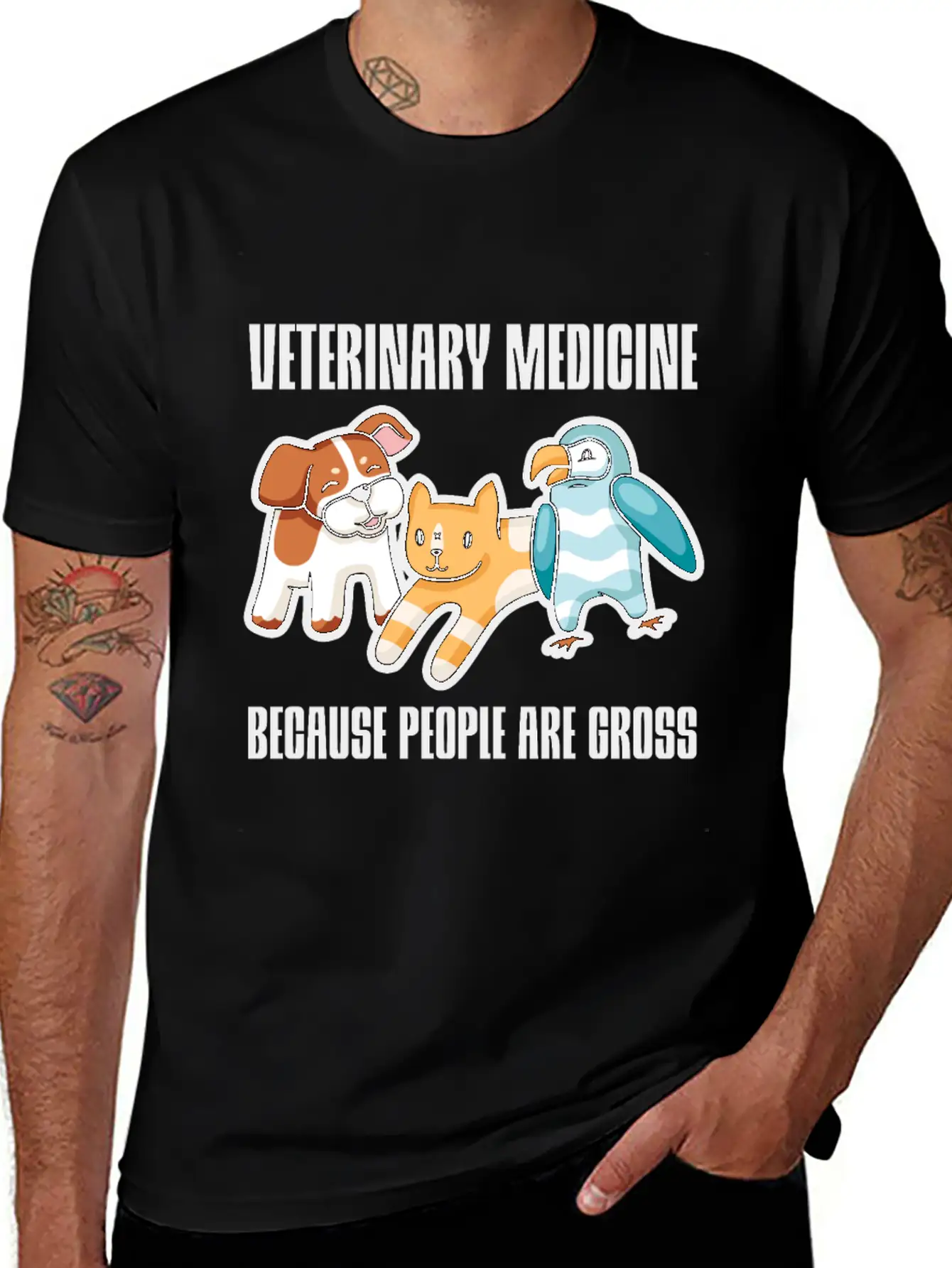 Veterinary Medicine Because People Are Gross 2 Essential Cotton Tee For Daily Outfits – Unisex Style