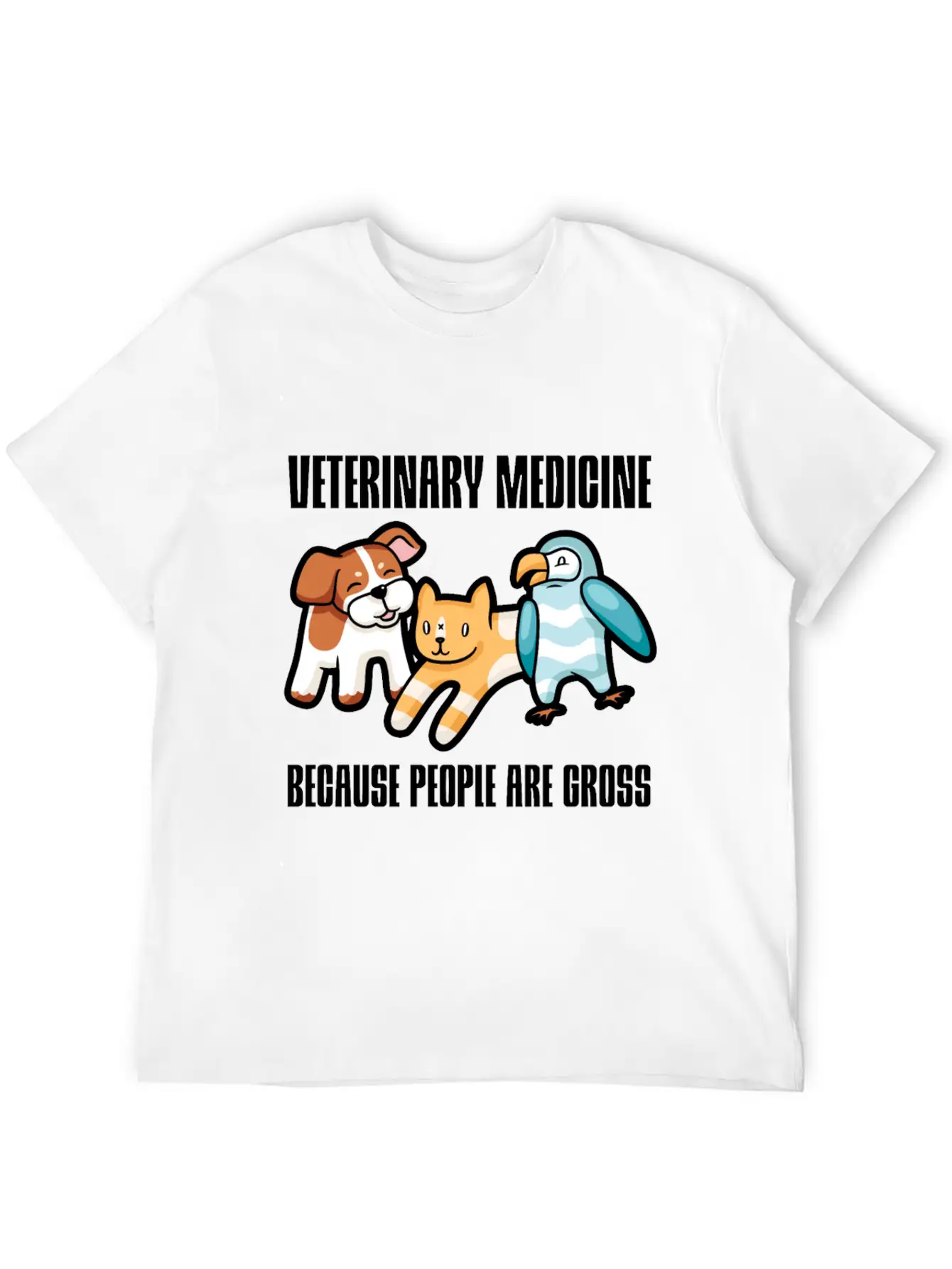 Veterinary Medicine Because People Are Gross 2 Essential Cotton Tee For Daily Outfits – Unisex Style