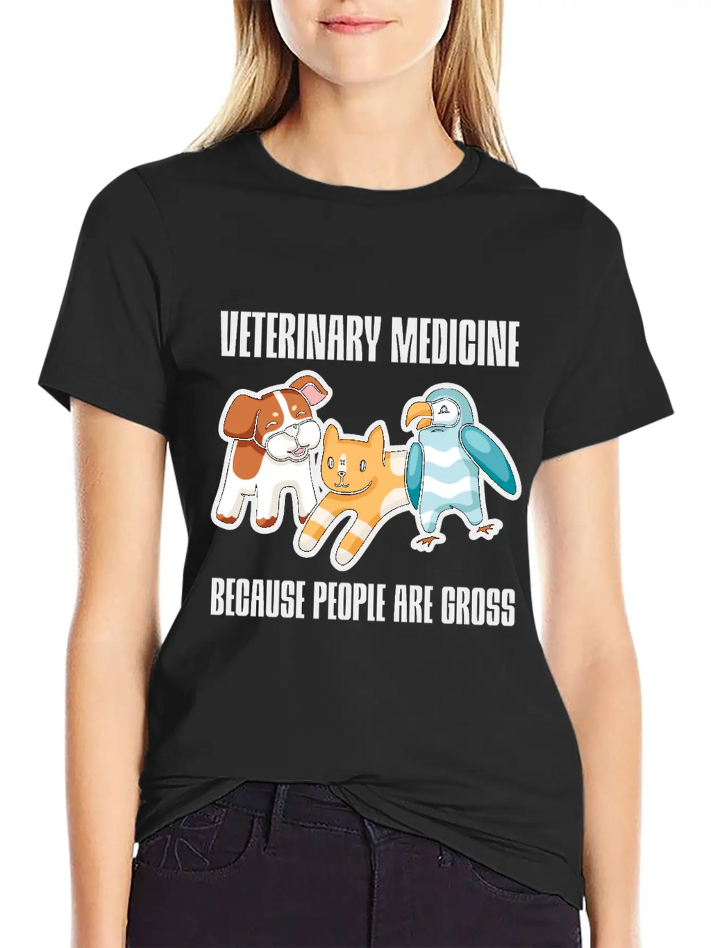 Veterinary Medicine Because People Are Gross 2 Essential Cotton Tee For Daily Outfits – Unisex Style