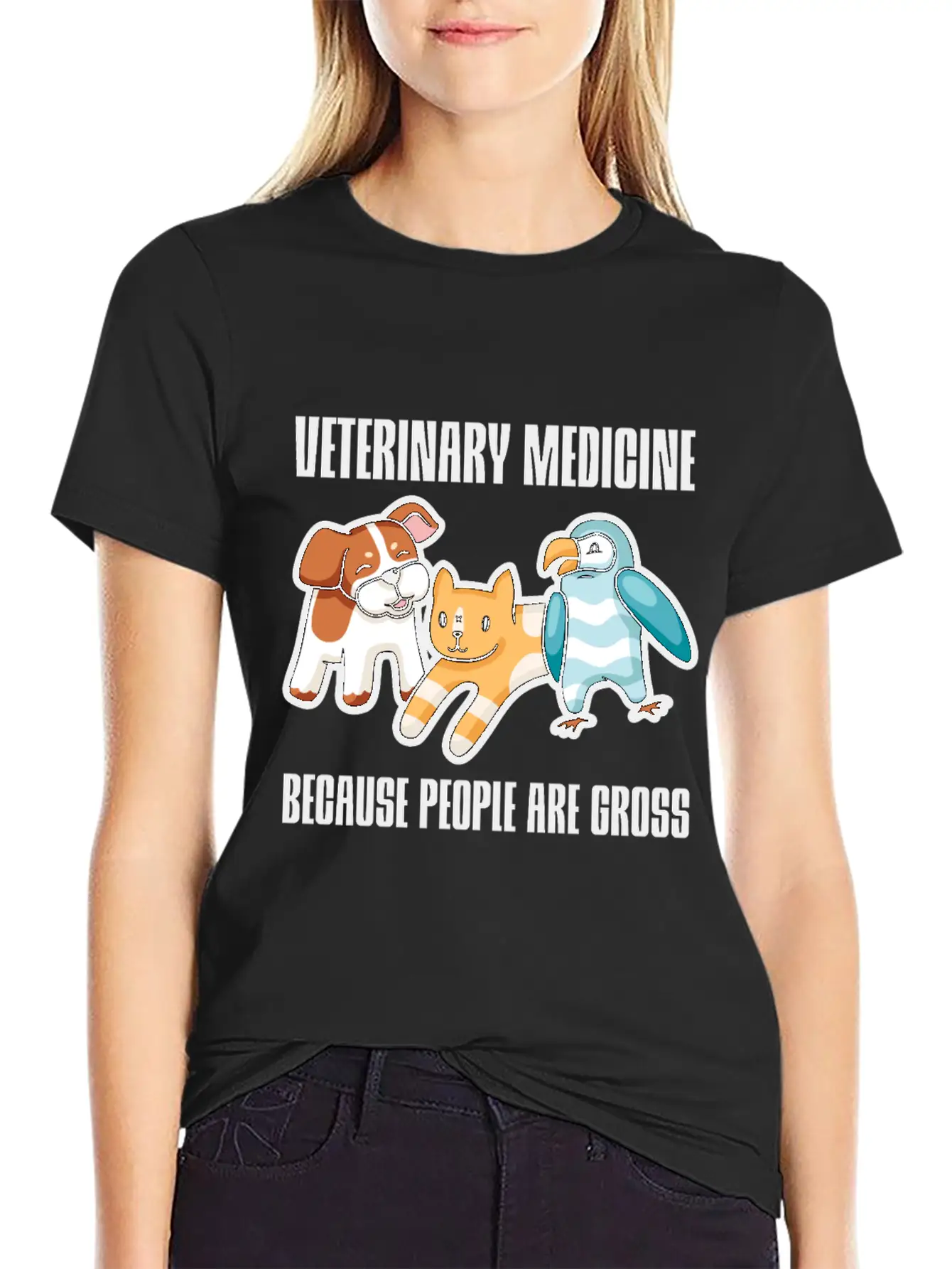 Veterinary Medicine Because People Are Gross 2 Essential Cotton Tee For Daily Outfits – Unisex Style