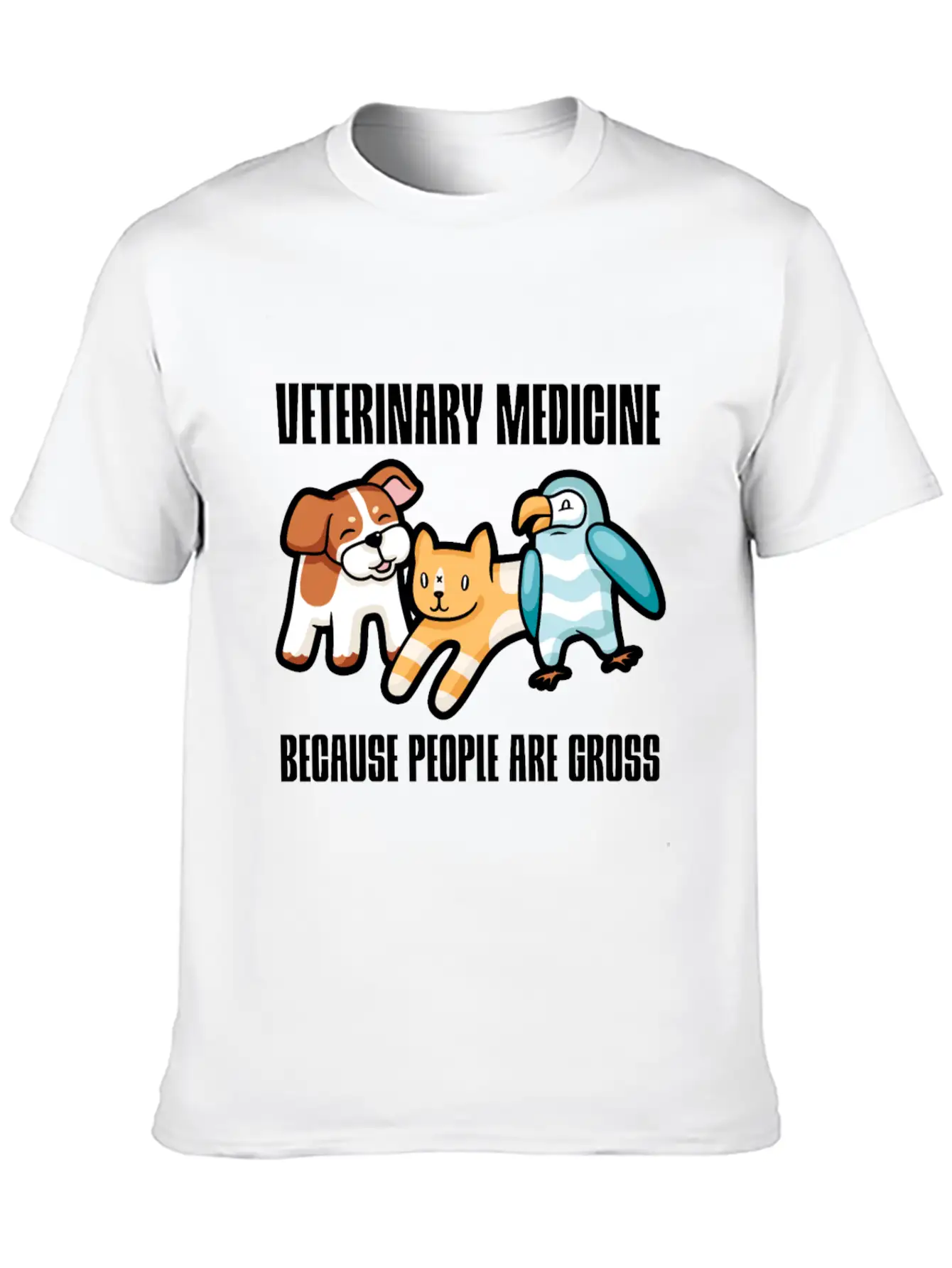 Veterinary Medicine Because People Are Gross 2 Essential Cotton Tee For Daily Outfits – Unisex Style