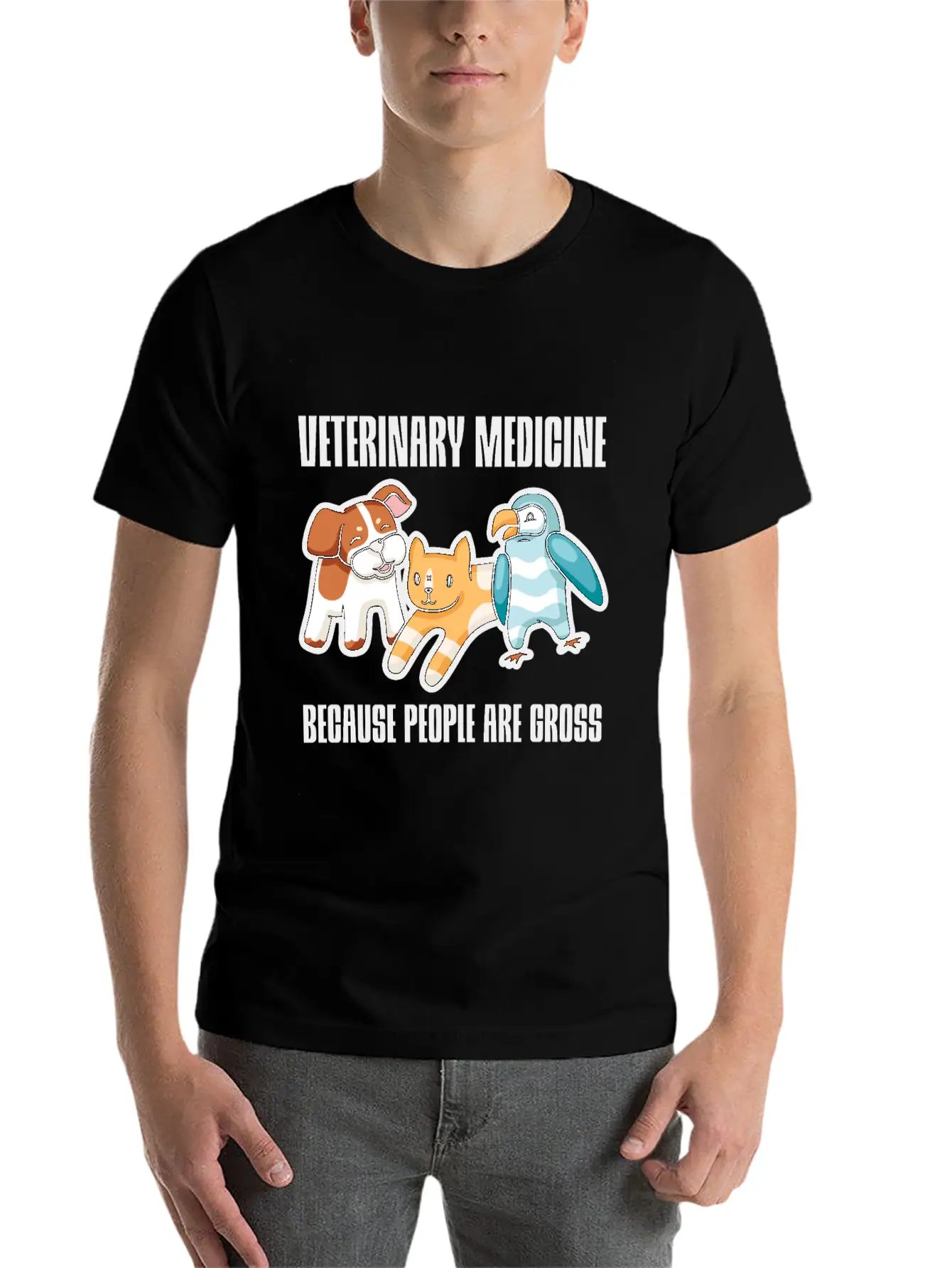 Veterinary Medicine Because People Are Gross 2 Essential Cotton Tee For Daily Outfits – Unisex Style