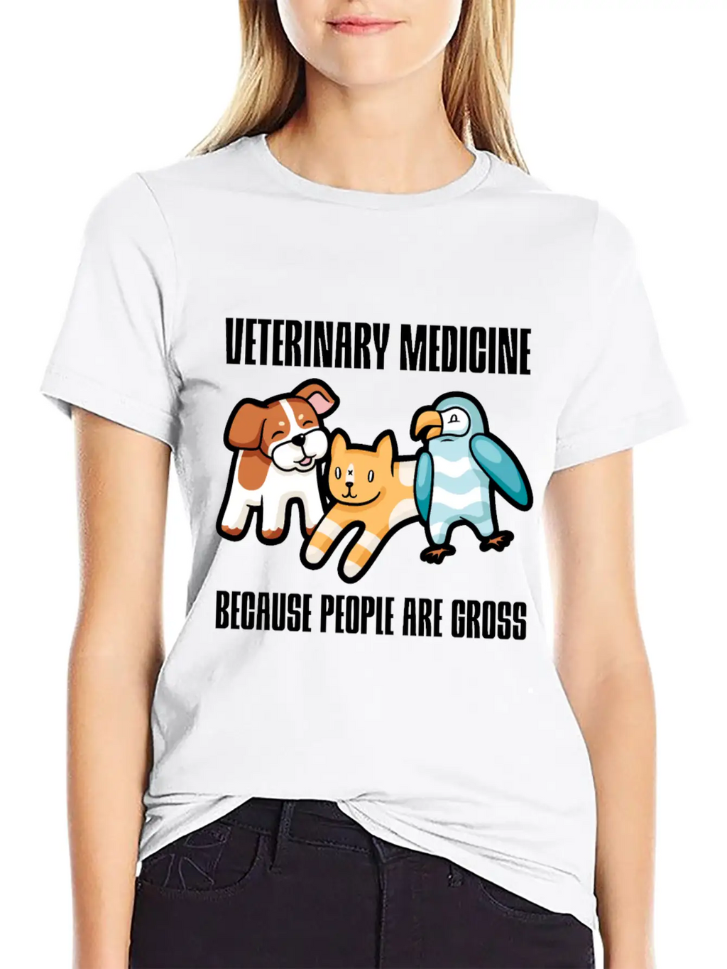 Veterinary Medicine Because People Are Gross 2 Essential Cotton Tee For Daily Outfits – Unisex Style