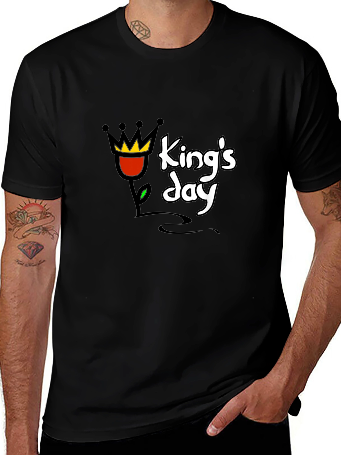 Kings Day Graphic T-Shirt - Black