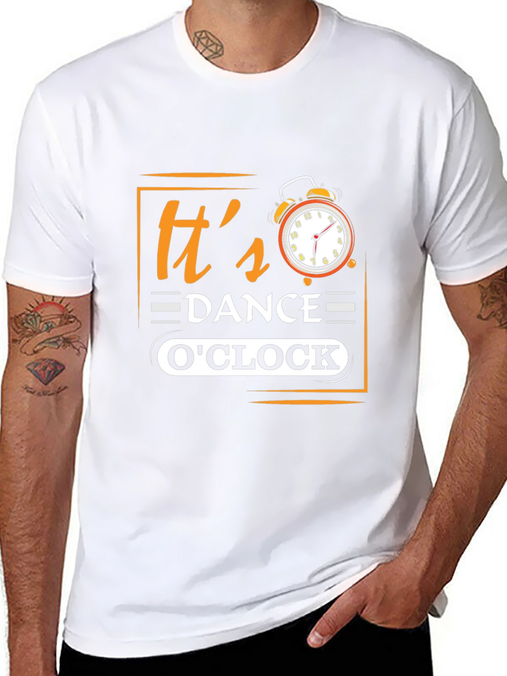 Its Dance OClock Black Graphic Tee