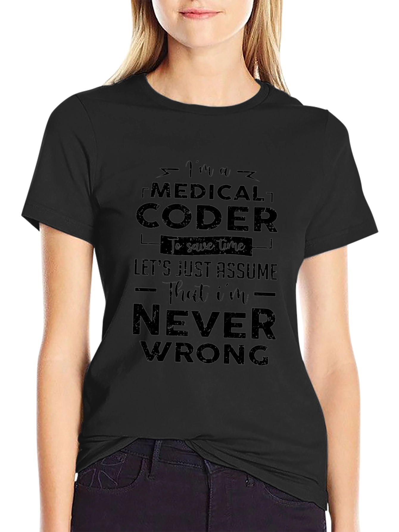 Medical Coder T-Shirt - Never Wrong Gift