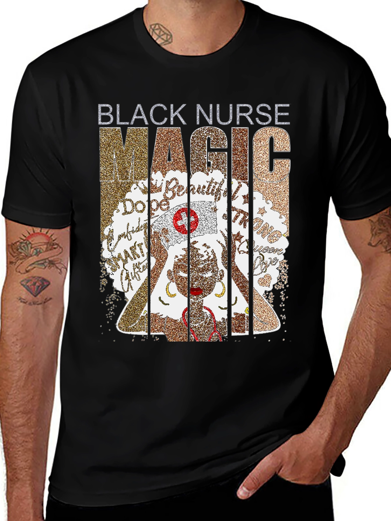 Black Nurse Magic T-Shirt