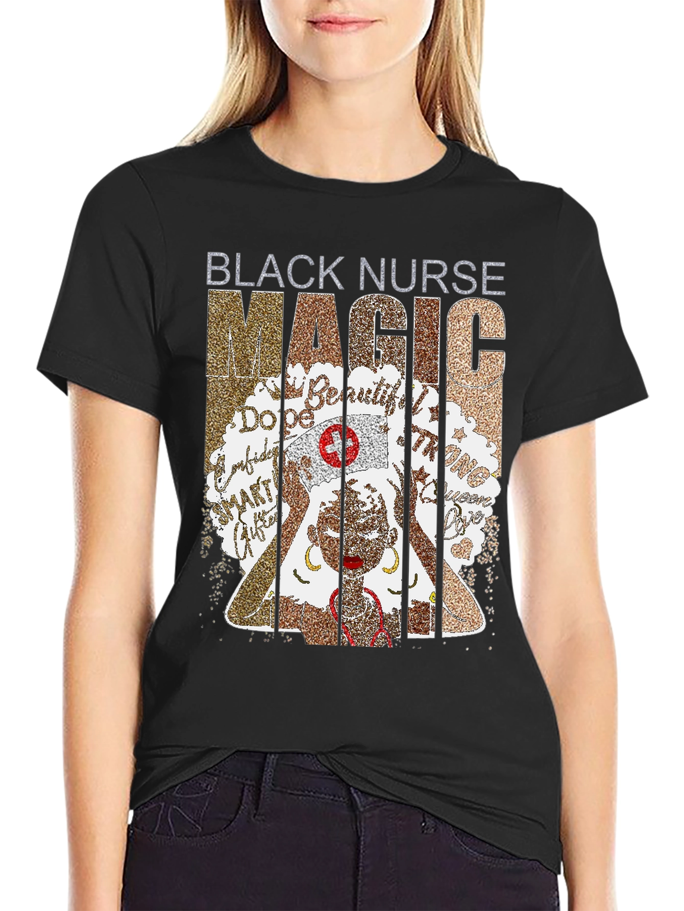 Black Nurse Magic T-Shirt