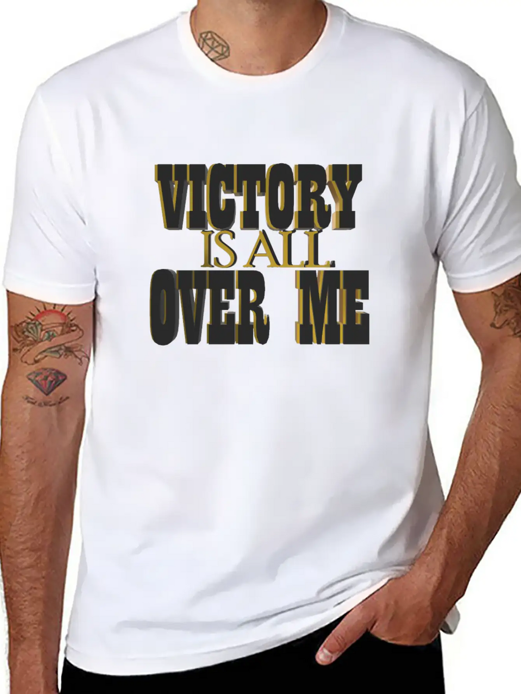 VICTORY Essential Cotton Tee For Daily Outfits – Unisex Style
