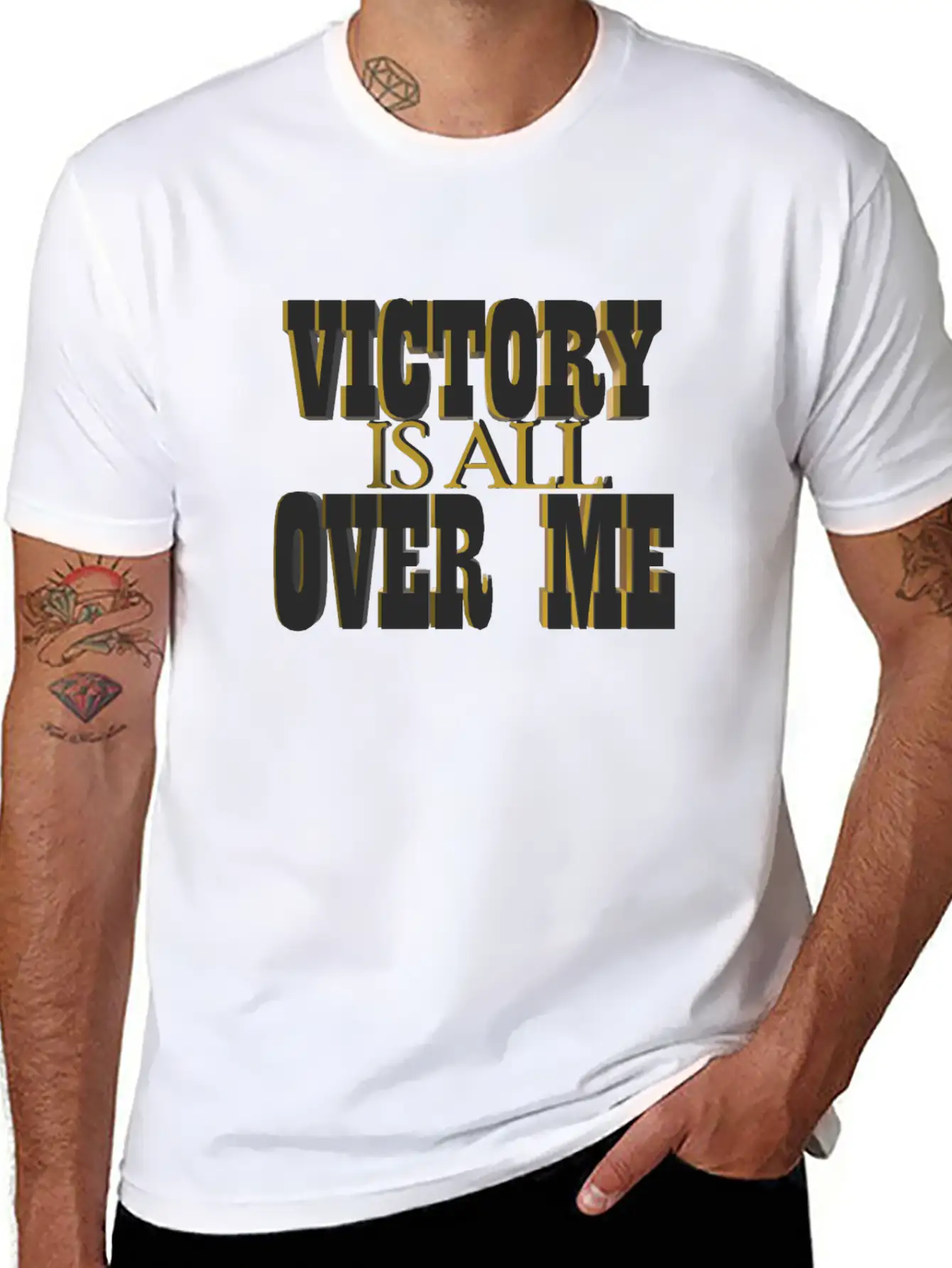 VICTORY Essential Cotton Tee For Daily Outfits – Unisex Style