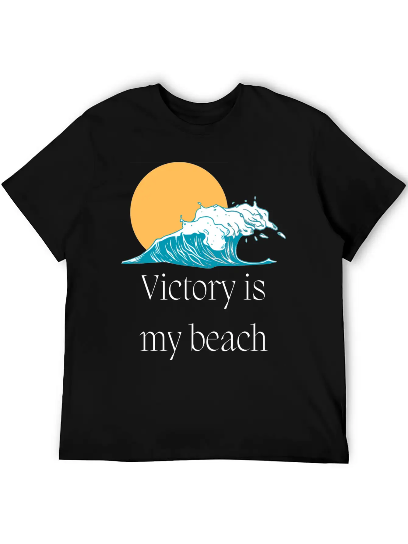 Victory Is My Beach Breathable Graphic T-Shirt – Perfect For Casual Days