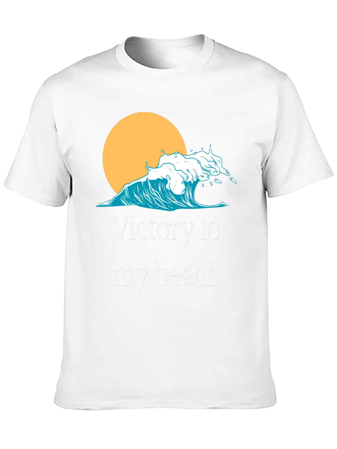 Victory Is My Beach Breathable Graphic T-Shirt – Perfect For Casual Days