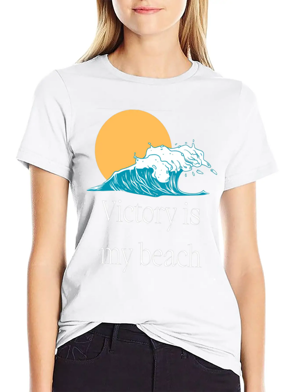 Victory Is My Beach Breathable Graphic T-Shirt – Perfect For Casual Days