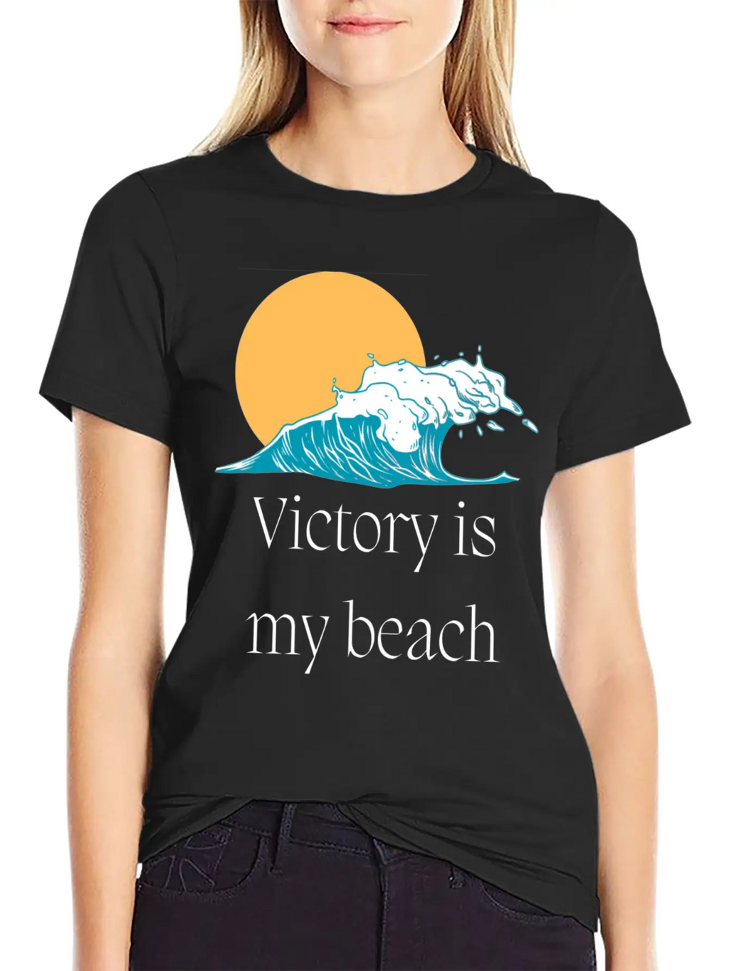 Victory Is My Beach Breathable Graphic T-Shirt – Perfect For Casual Days