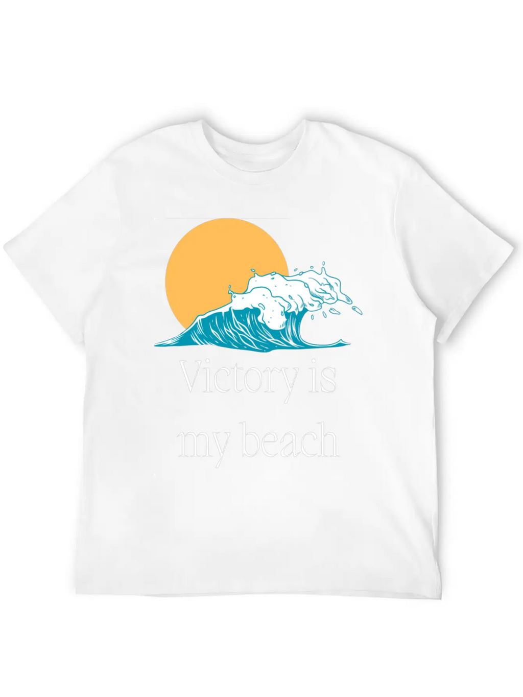Victory Is My Beach Breathable Graphic T-Shirt – Perfect For Casual Days