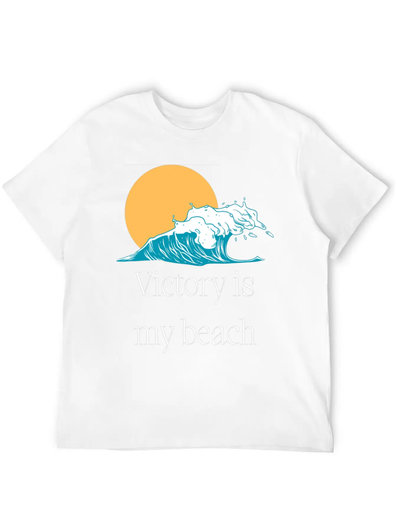 Victory Is My Beach Breathable Graphic T-Shirt – Perfect For Casual Days