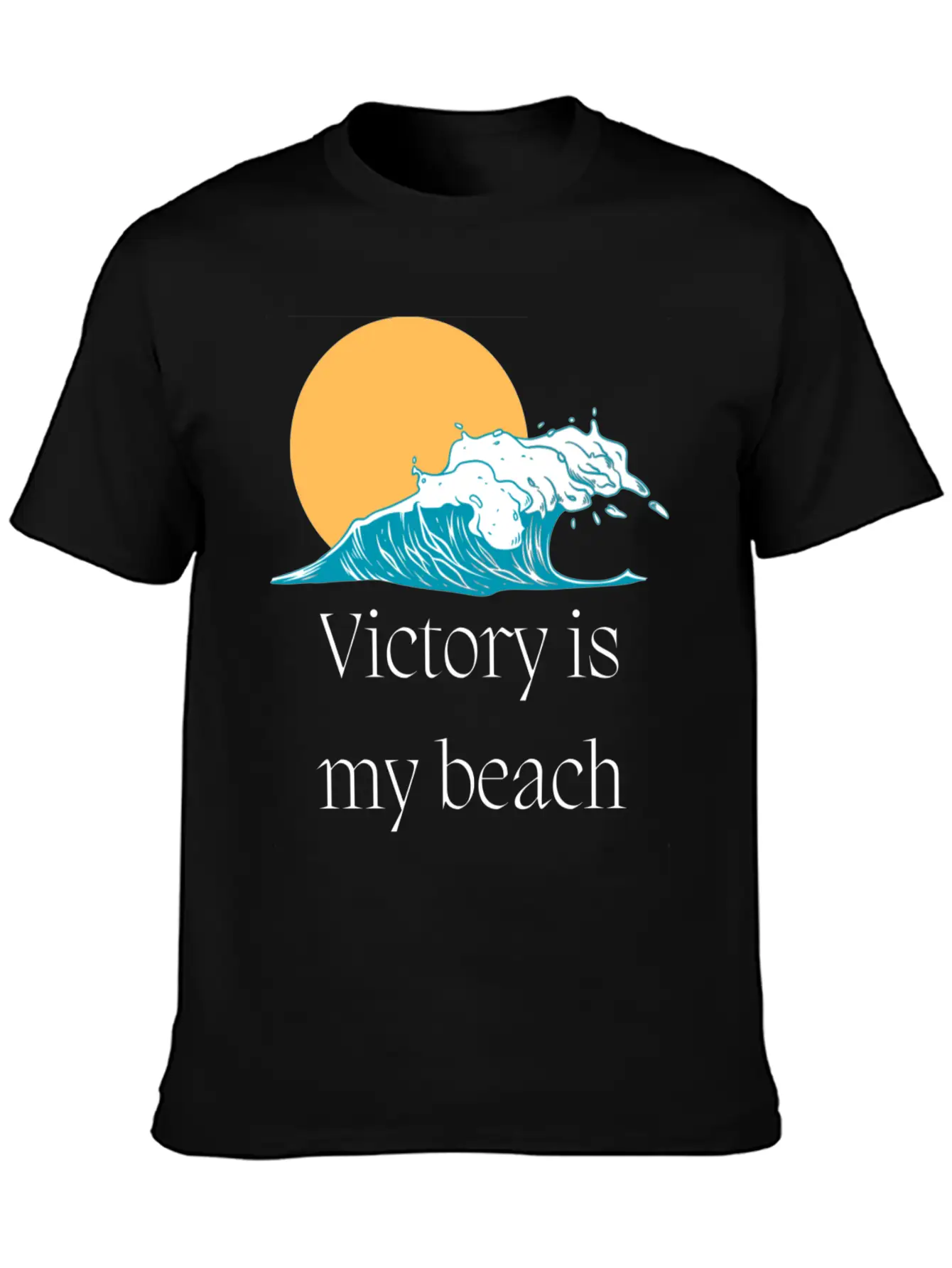 Victory Is My Beach Breathable Graphic T-Shirt – Perfect For Casual Days
