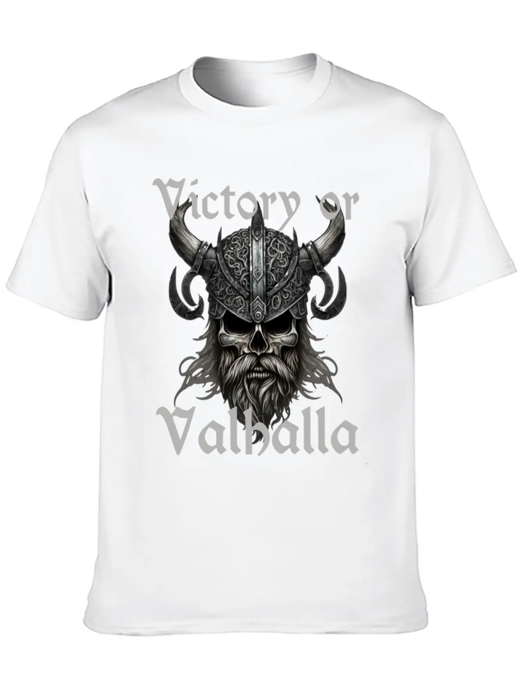 Victory Or Valhalla Unisex Short Sleeve Soft Cotton T-Shirt – Casual Everyday Wear