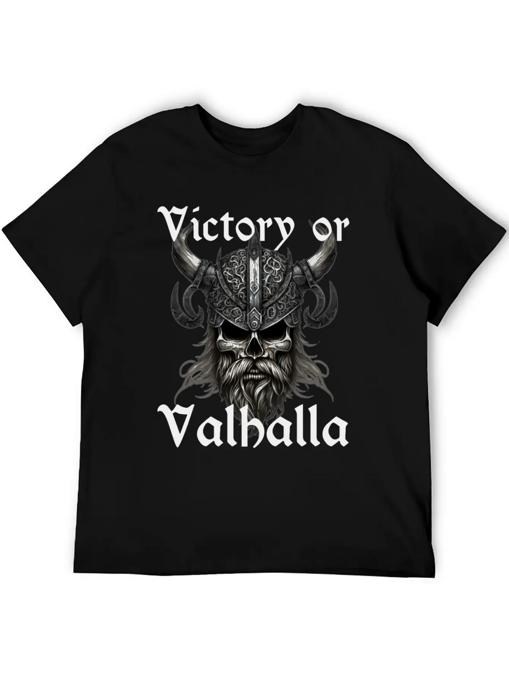 Victory Or Valhalla Unisex Short Sleeve Soft Cotton T-Shirt – Casual Everyday Wear