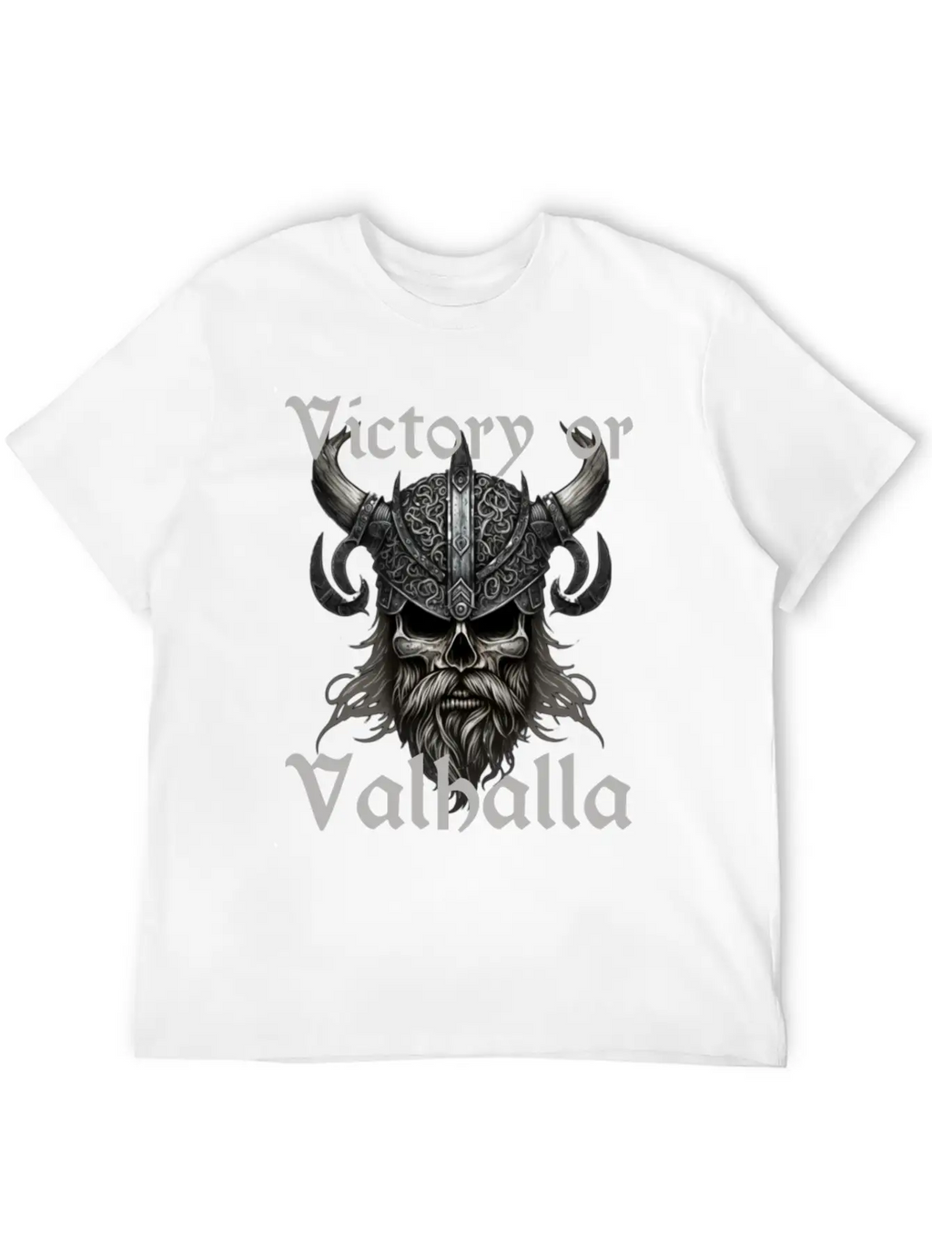 Victory Or Valhalla Unisex Short Sleeve Soft Cotton T-Shirt – Casual Everyday Wear