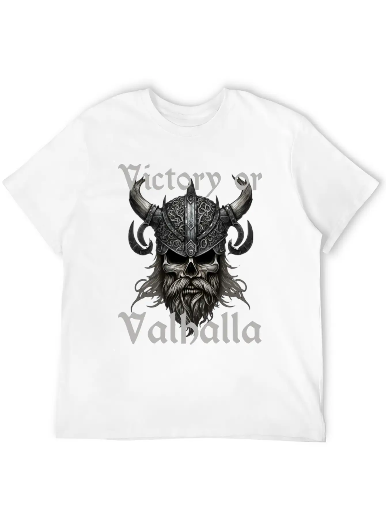 Victory Or Valhalla Unisex Short Sleeve Soft Cotton T-Shirt – Casual Everyday Wear