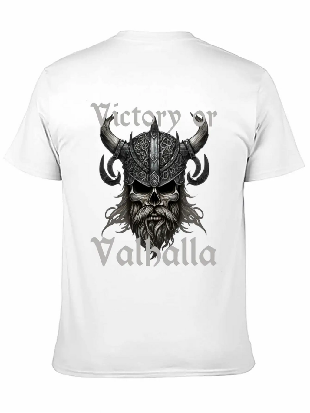 Victory Or Valhalla Unisex Short Sleeve Soft Cotton T-Shirt – Casual Everyday Wear